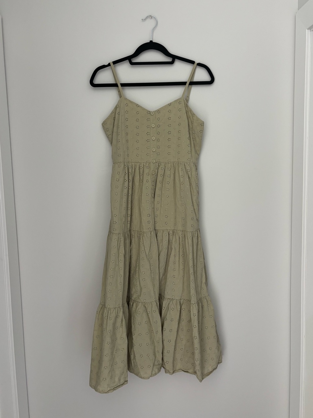 Green Tank Top Midi Dress